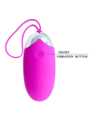 Лловое перезаряжаемое виброяйцо с пультом ДУ - 2