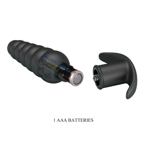 Черный анальный вибростимулятор Aeolis - 11 см. - 8