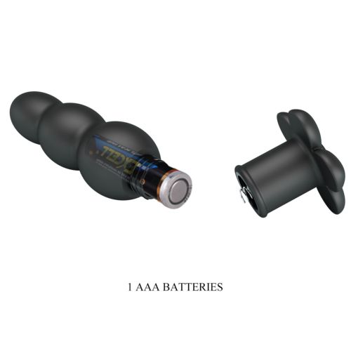 Черный анальный вибростимулятор Jadier - 11 см. - 8