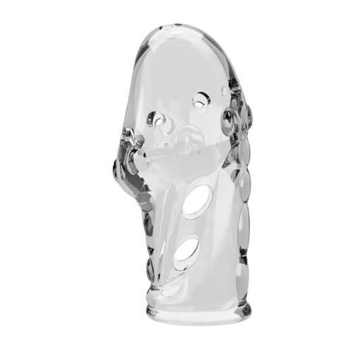 Прозрачная насадка на пенис Booker - 8 см. - 2