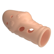 Телесная насадка на пенис Booker - 8 см. - 4