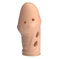 Телесная насадка на пенис Booker - 8 см. - 0