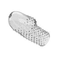 Прозрачная текстурированная насадка на пенис Becks - 8 см. - 6