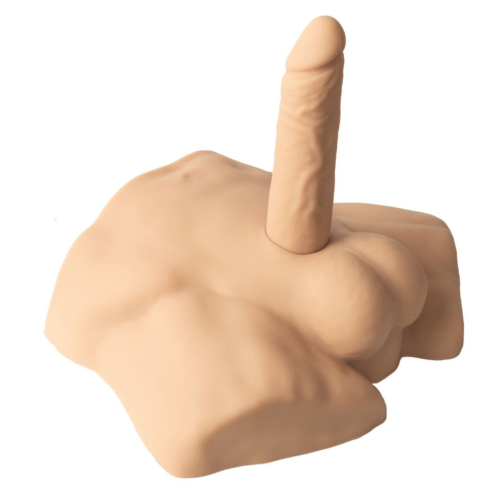 Телесный мужской полуторс с фаллоимитатором SILEXD Apollo S 7 - 0