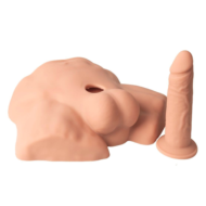 Карамельный мужской полуторс с фаллоимитатором SILEXD Apollo S 7 - 1