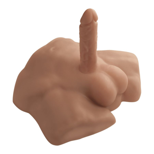 Карамельный мужской полуторс с фаллоимитатором SILEXD Apollo S 7 - 0