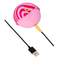 Розовый бесконтактный клиторальный стимулятор Romp Spin - 5