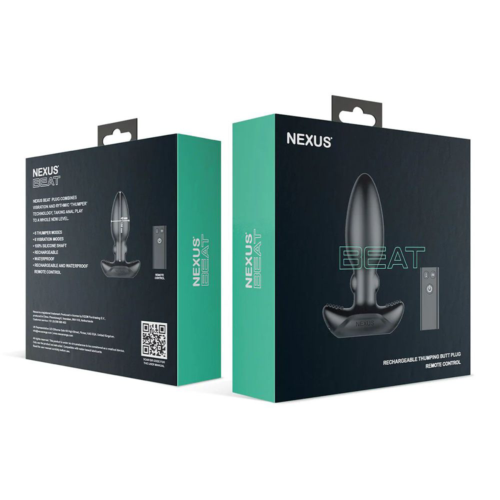 Черная анальная вибровтулка Nexus Beat - 10,8 см. - 4