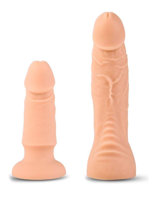 Женский страпон с 2 насадками, вибрацией и пультом ДУ - 4