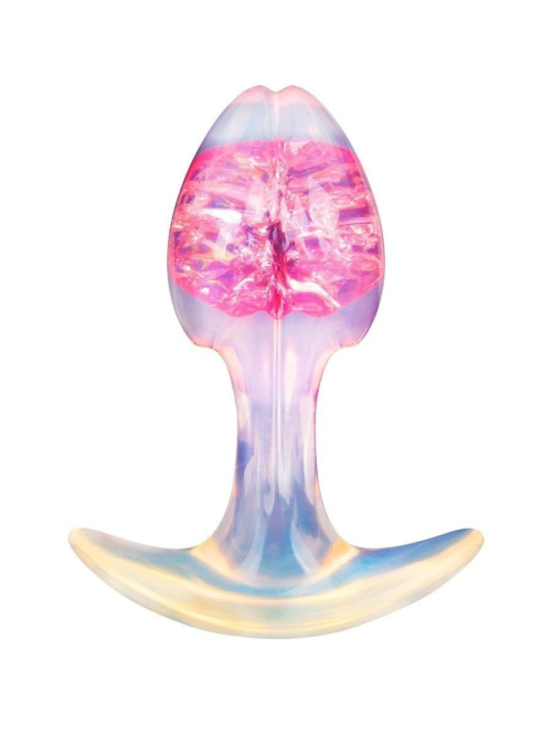 Розоватая анальная пробка - 8,2 см. - 1