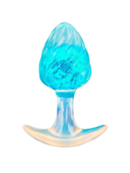 Голубоватая анальная пробка - 9 см. - 1