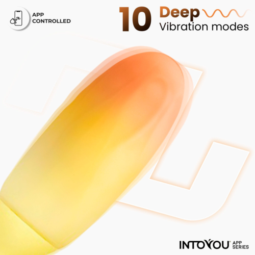 Желтое интерактивное виброяйцо Double Layer Egg - 2