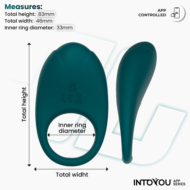 Зеленое интерактивное виброкольцо Ringo - 3