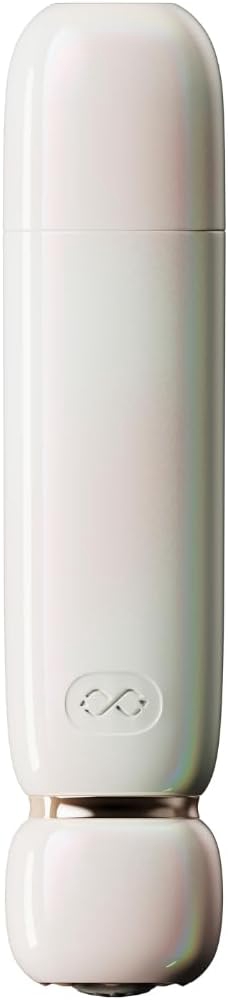 Бежевый вакуумный стимулятор клитора Lia - 4