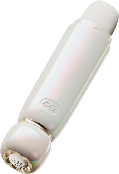 Бежевый вакуумный стимулятор клитора Lia - 0