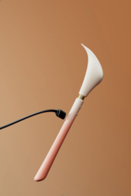 Розовый двусторонний вибромассажёр Calla - 11