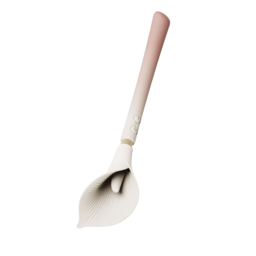 Розовый двусторонний вибромассажёр Calla - 5