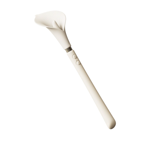 Бежевый двусторонний вибромассажёр Calla - 7