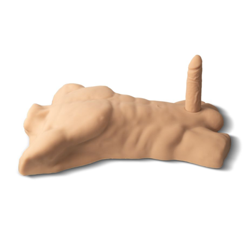 Телесный мужской торс с фаллоимитатором SILEXD Apollo L 7 - 1