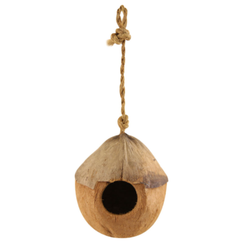 Домик NATURAL для птиц из кокоса - Бунгало