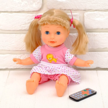 Интерактивная мягконабивная кукла Кристина, 34 см