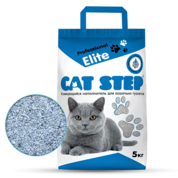 Наполнитель комкующийся минеральный CAT STEP Professional Elite - 5 кг