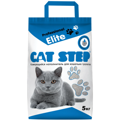 Наполнитель комкующийся минеральный CAT STEP Professional Elite - 5 кг - 1