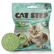 Наполнитель комкующийся растительный CAT STEP Tofu Green Tea - 12 л - 0