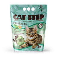 Наполнитель комкующийся растительный CAT STEP Tofu Green Tea - 6 л - 2