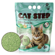 Наполнитель комкующийся растительный CAT STEP Tofu Green Tea - 6 л - 0