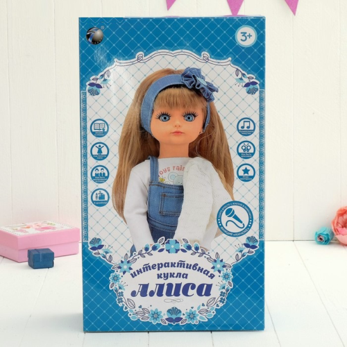 Кукла интерактивная Алиса с мимикой, 48 см - 3