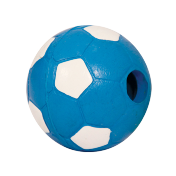 Игрушка для собак из цельнолитой резины - Мяч футбольный с колокольчиком 6,5см