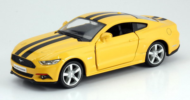 Машина металлическая RMZ City 1:32 Ford 2015 Mustang with Strip инерционная, 2 цвета в ассортименте (красный/желтый), 12,7х5,08х3,75 см - 0