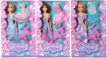 Glimmer & Style fantasy collection. Кукла, в наборе с аксессуарами, 3 вида в ассортименте, 18x5x29.5 см