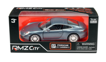 Машина металлическая RMZ City 1:32Porsche 911 Carrera S (2012), инерционная, темно-синий матовый цвет, 16.5 x 7.5 x 7 см