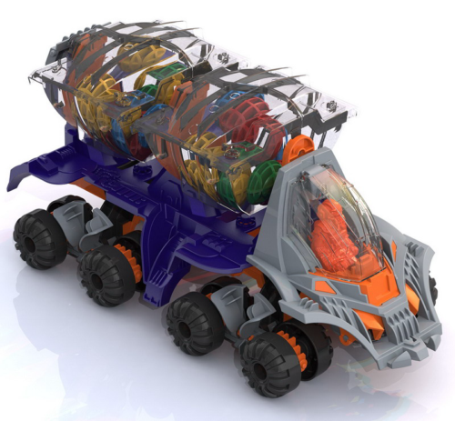 Машина Планетоход "Астерион" фиолетовый 35х15,х15,5 см. - 0