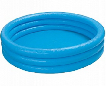 Бассейн надувной "Crystal Blue Pool", голубой цвет
