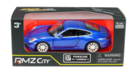 Машина металлическая RMZ City 1:32 Porsche 911 Carrera S, инерционная, цвет синий металлик - 0