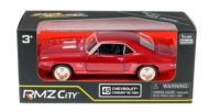 Машина металлическая RMZ City 1:32 Chevrolet Camaro SS (1969), инерционная, цвет красный металлик - 0