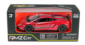 Машина металлическая RMZ City 1:36 Lamborghini Gallardo LP570-4 Superleggera, инерционная, цвет красный металлик