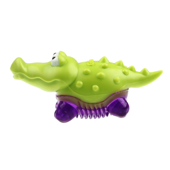 Игрушка-пищалка для собак - Крокодильчик с пищалкой (10см)