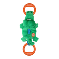 Игрушка для собак - Крокодил на веревке с пищалкой (51см) - 0
