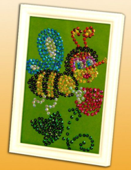 Мозаика из пайеток - Пчелка - 0