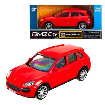 Машина металлическая RMZ City 1:43 Porsche Cayenne Turbo , без механизмов, цвет красный, 12,5 x 5,6 x 5,9 см