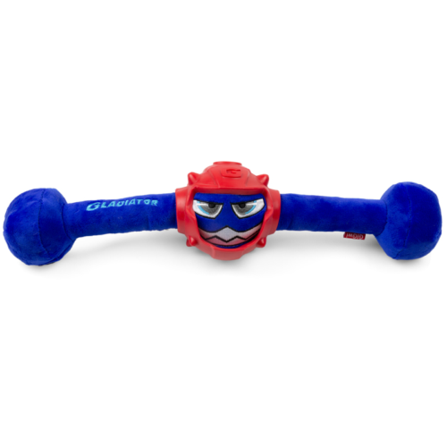 Игрушка для собак - Гладиатор синий в резиновом шлеме (41 см) - 2