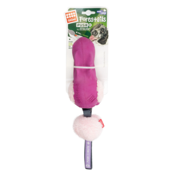 Игрушка для собак - Заяц фиолетовый с отключаемой пищалкой (31см)
