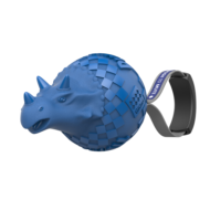 Игрушка для собак - Динобол - Цератопс синий с отключаемой пищалкой - 1