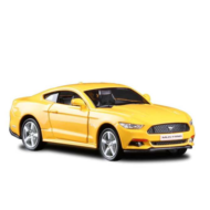 Машина металлическая RMZ City 1:32 Ford Mustang 2015 инерционная, (желтый), 12,7х5,08х3,75 см - 0
