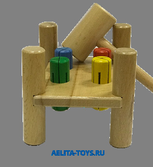 Игрушка деревянная Стучалка "Перевертыш"