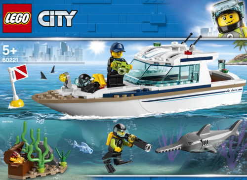 Конструктор LEGO CITY Great Vehicles Яхта для дайвинга - 0